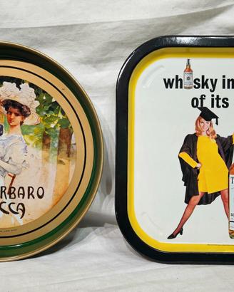 2 Vassi in latta Rabarbaro Zucca e Whishy Teacher'