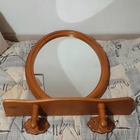 Specchio e mensola per bagno vintage 