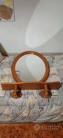 Specchio e mensola per bagno vintage 