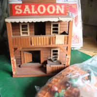Playset Western Saloon, ELASTOLIN anni 70 fondo di