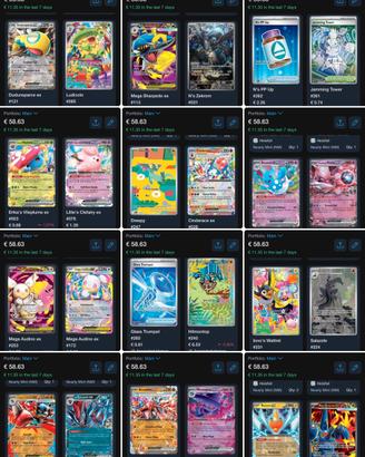 Carte pokemon varie rarità