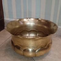 fioriera, vaso porta vaso in ottone vintage 