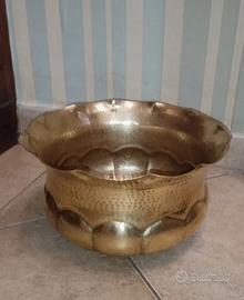 fioriera, vaso porta vaso in ottone vintage 