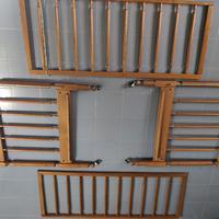 Culla vintage in legno anni ’80 con rete a molle