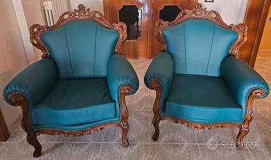 2 Poltrone Vintage/ barocco restaurate