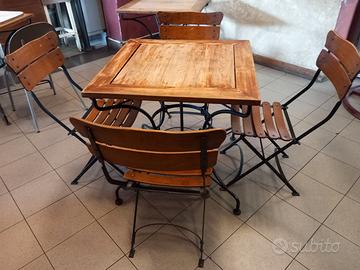 TAVOLI IN LEGNO MASSICCIO 80 X 80