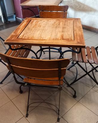TAVOLI IN LEGNO MASSICCIO 80 X 80