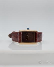 Cartier Tank Must Vermeil Brown Spider Dial 23×31