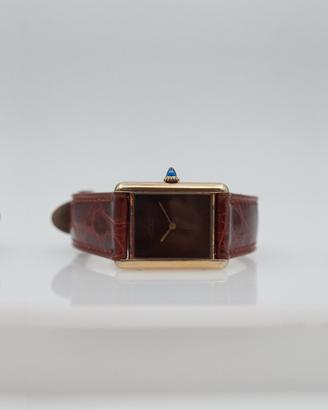 Cartier Tank Must Vermeil Brown Spider Dial 23×31