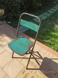  23 Sedie in ferro pieghevole INDIANE