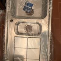 Lavandino cucina 2 vasche nuovo inox