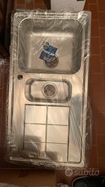 Lavandino cucina 2 vasche nuovo inox
