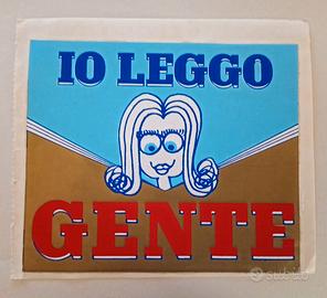 Adesivo vintage Io Leggo Gente