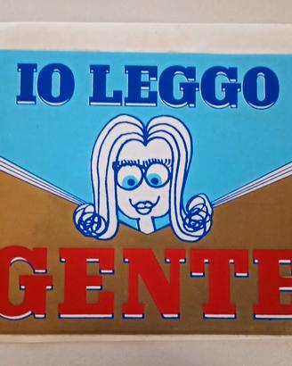Adesivo vintage Io Leggo Gente