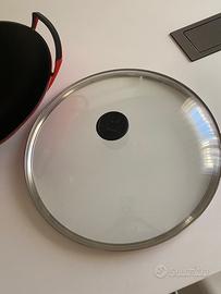 Wok Le Creuset 36 cm in ghisa con coperchio  NUOVO