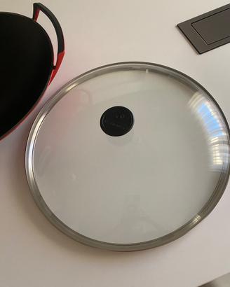 Wok Le Creuset 36 cm in ghisa con coperchio  NUOVO
