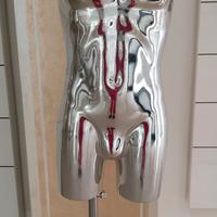 Manichino argentato uomo 