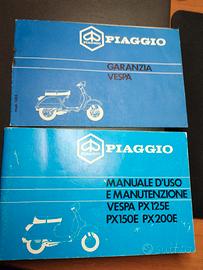 Piaggio Vespa PX libretti uso manutenzione Garanzi