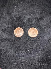 Monete 1 centesimo 1916-1917 Italia