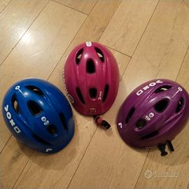 3 caschi bambini per bicicletta 52/56  cm