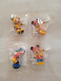 Set 4 statuette Topolino e Pluto vintage 