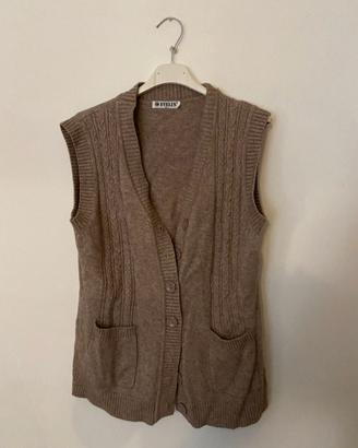 gilet misto cotone