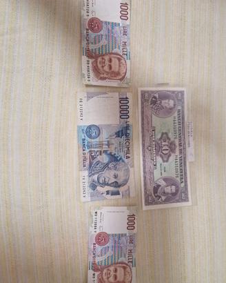 Banconote Lire e Bolívares