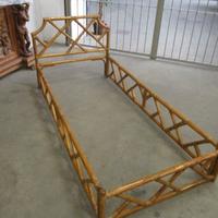 Letto singolo in bambù anni 70