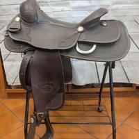 Sella western Billy Cook misura 16" basket scura