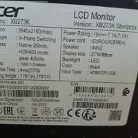 Acer predator 4k 144mhz