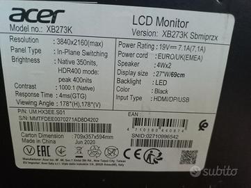 Acer predator 4k 144mhz