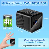 Dash Cam Batteria 1080P HD registrazione a Loop & 