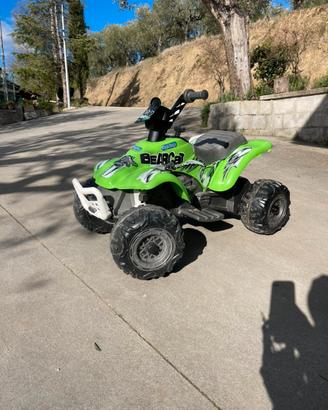Quad elettrico bimbi peg perego bearcat verde