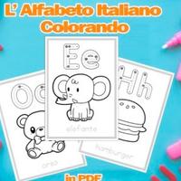 🎨 Impara l’alfabeto colorando 🇮🇹