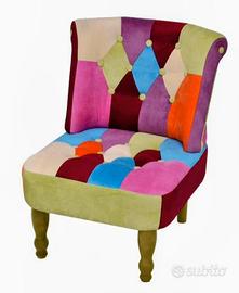poltrona french patchwork