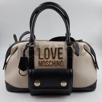 BORSA DONNA LOVE MOSCHINO BEIGE NERA