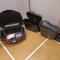 Bauletto GIVI e borse laterali