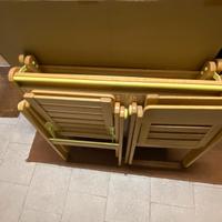 Banchetto e sedie pieghevoli FoppaPedretti