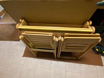 Banchetto e sedie pieghevoli FoppaPedretti