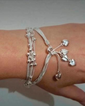 2 braccialetti in argebti 925