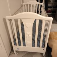 Lettino PALI bianco con ruote