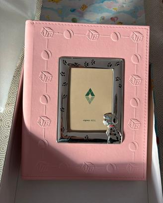 Album fotografico con cornice argento