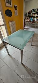 Tavolo allungabile 70x105 in vetro