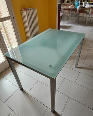 Tavolo allungabile 70x105 in vetro