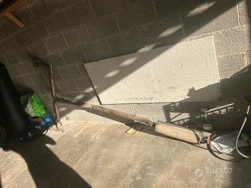 scarico artigianale con silenziatore supersprint