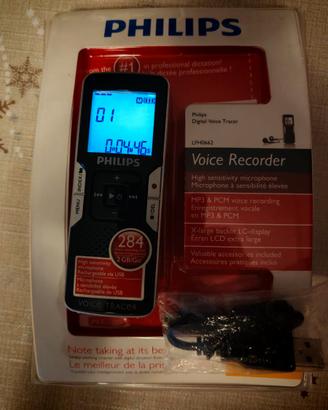 PHILIPS REGISTRATORE VOCALE 284 ORE VOICE TRACER