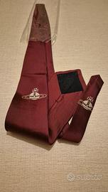 Cravatta Vivienne Westwood con Logo Orb Ricamato