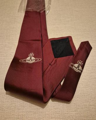 Cravatta Vivienne Westwood con Logo Orb Ricamato
