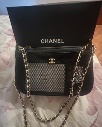 Borsa chanel pochette in rete