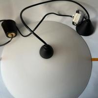 Lampada a sospensione Vintage in vetro opale bianc